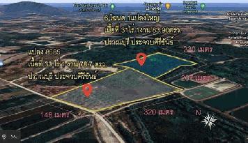 ขาย ที่ดินเปล่า 64-3-62.6 ไร่ ต.วังก์พง อ.ปราณบุรี